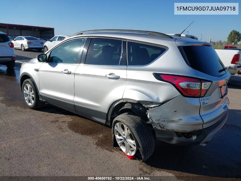 2018 Ford Escape Se VIN: 1FMCU9GD7JUA09718 Lot: 40650782