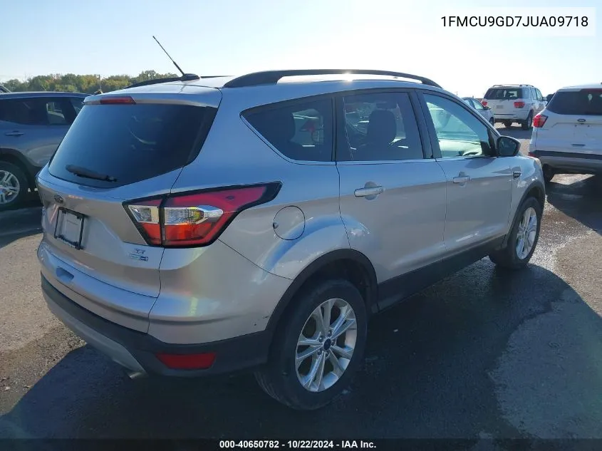 2018 Ford Escape Se VIN: 1FMCU9GD7JUA09718 Lot: 40650782