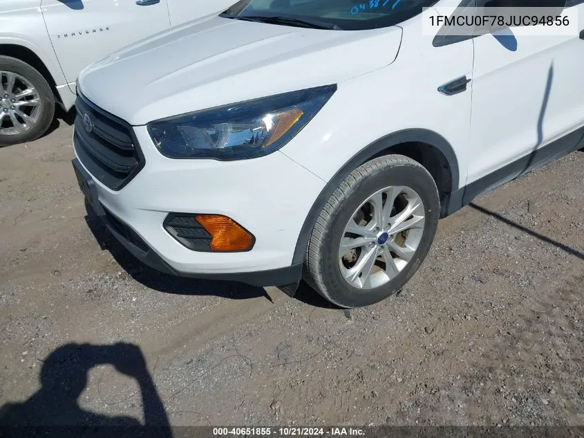 2018 Ford Escape S VIN: 1FMCU0F78JUC94856 Lot: 40651855