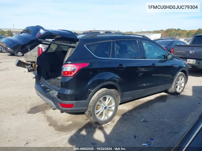 2018 Ford Escape Sel VIN: 1FMCU0HD0JUC79304 Lot: 40652020