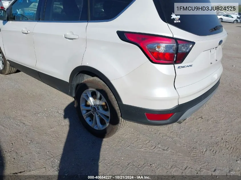 2018 Ford Escape Sel VIN: 1FMCU9HD3JUB24525 Lot: 40654227