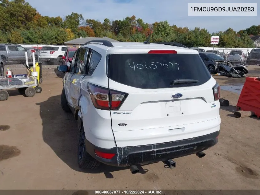 2018 Ford Escape Se VIN: 1FMCU9GD9JUA20283 Lot: 40657077