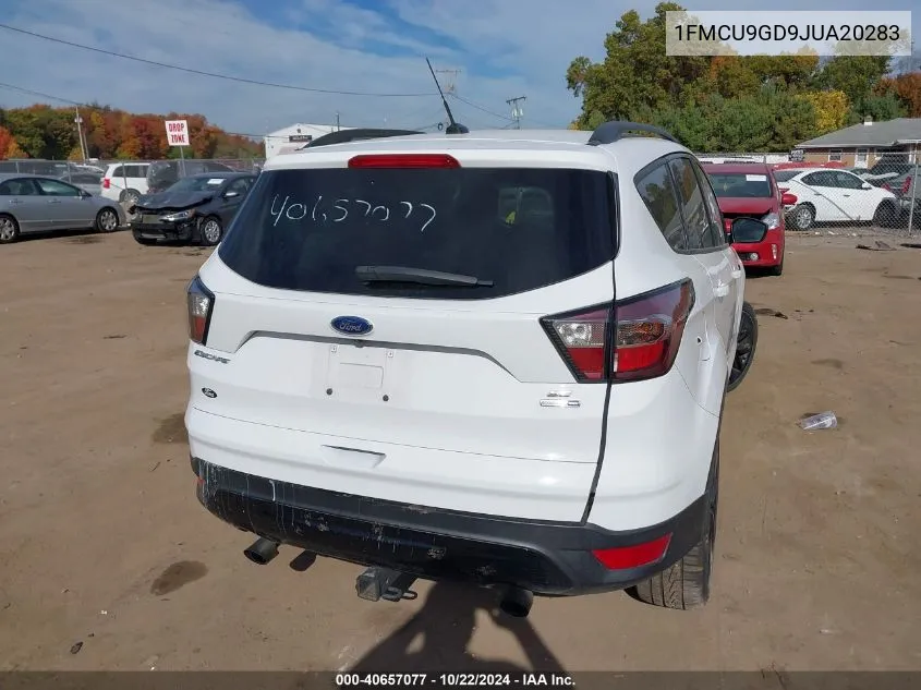 2018 Ford Escape Se VIN: 1FMCU9GD9JUA20283 Lot: 40657077