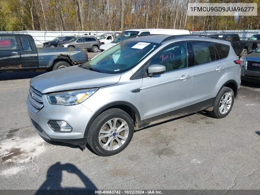 2018 Ford Escape Se VIN: 1FMCU9GD9JUA96277 Lot: 40663742