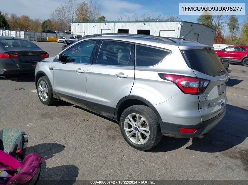 2018 Ford Escape Se VIN: 1FMCU9GD9JUA96277 Lot: 40663742