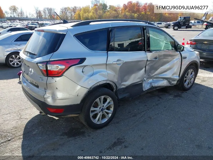 2018 Ford Escape Se VIN: 1FMCU9GD9JUA96277 Lot: 40663742