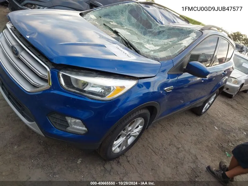 2018 Ford Escape Se VIN: 1FMCU0GD9JUB47577 Lot: 40665550