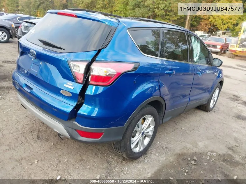 2018 Ford Escape Se VIN: 1FMCU0GD9JUB47577 Lot: 40665550