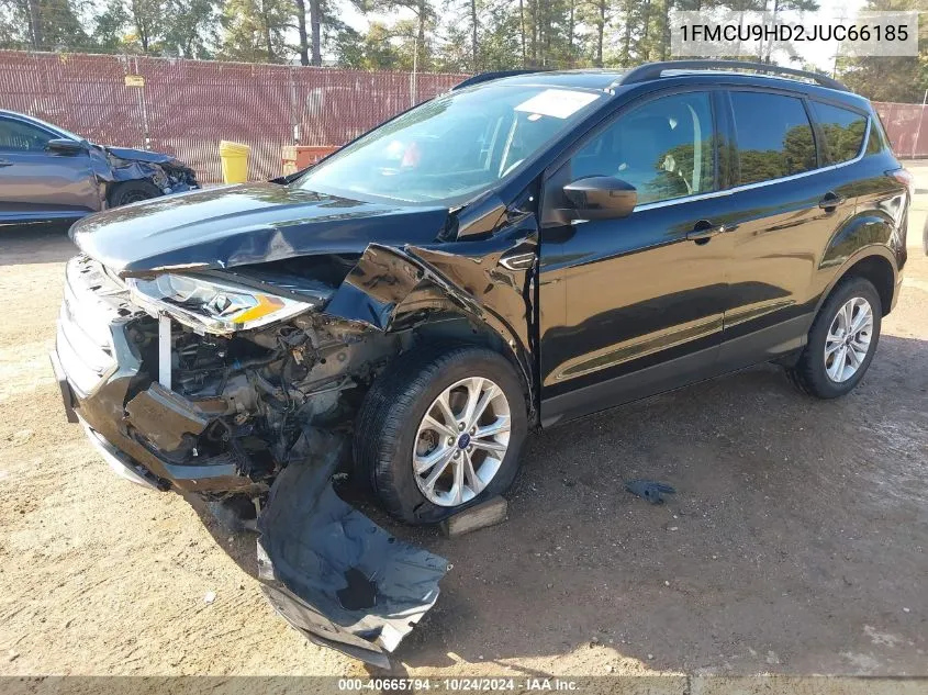 2018 Ford Escape Sel VIN: 1FMCU9HD2JUC66185 Lot: 40665794