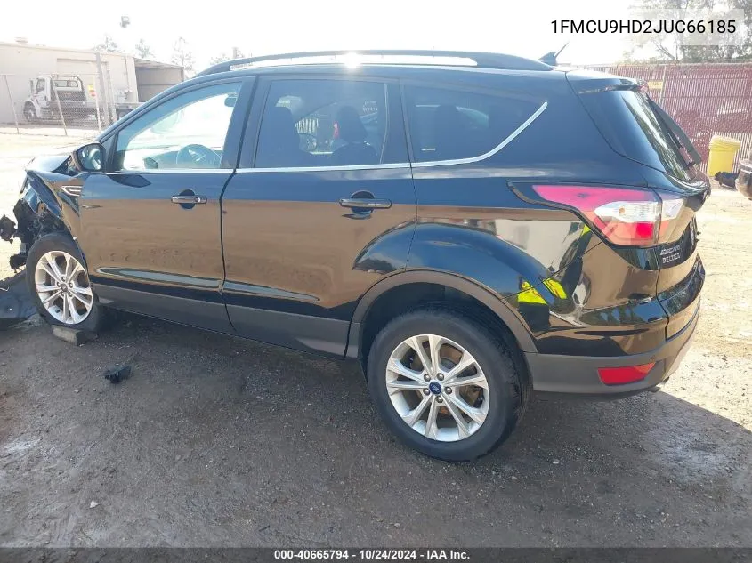 2018 Ford Escape Sel VIN: 1FMCU9HD2JUC66185 Lot: 40665794