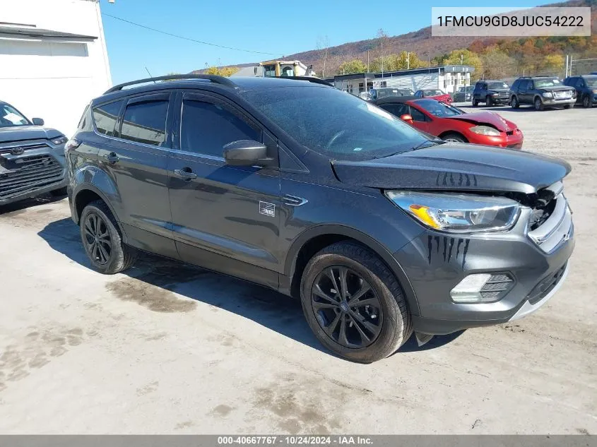 2018 Ford Escape Se VIN: 1FMCU9GD8JUC54222 Lot: 40667767