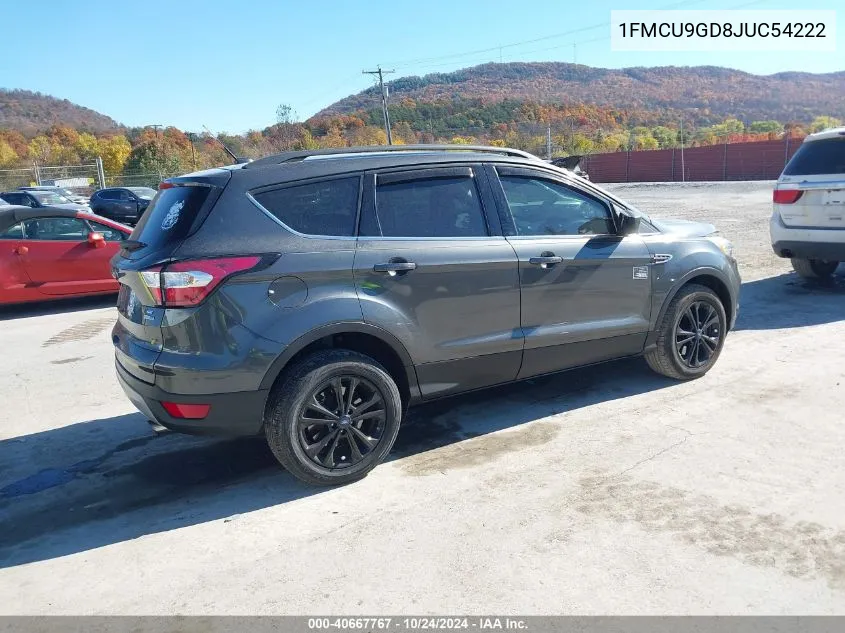 2018 Ford Escape Se VIN: 1FMCU9GD8JUC54222 Lot: 40667767