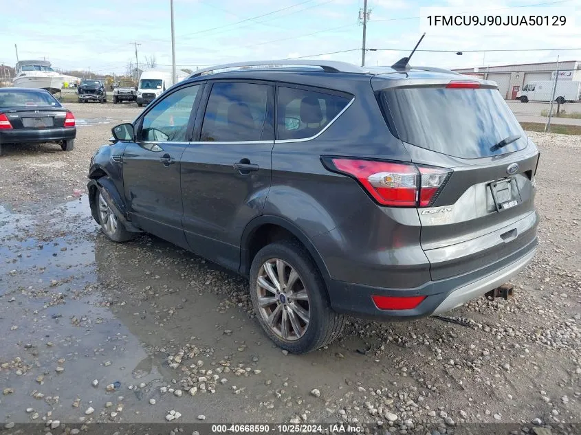 2018 Ford Escape Titanium VIN: 1FMCU9J90JUA50129 Lot: 40668590