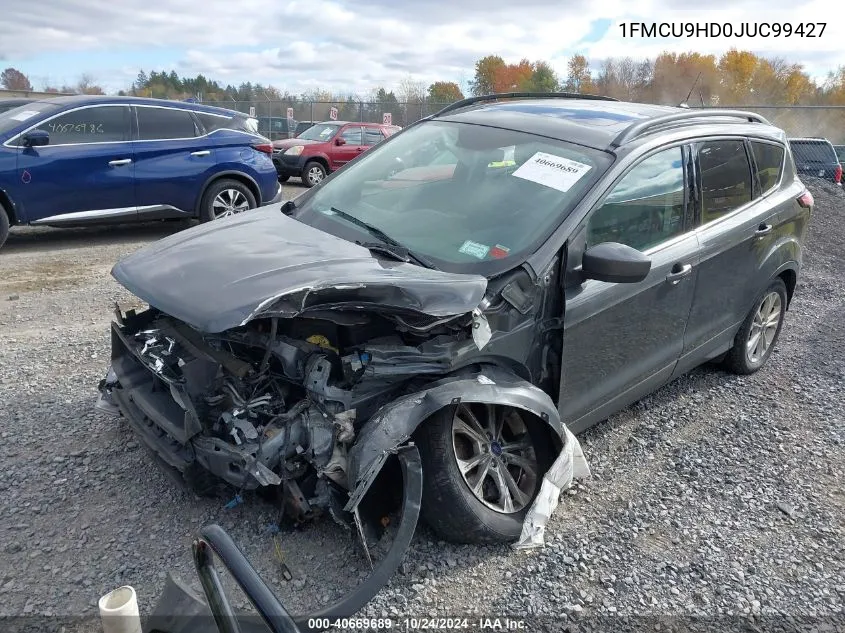 2018 Ford Escape Sel VIN: 1FMCU9HD0JUC99427 Lot: 40669689