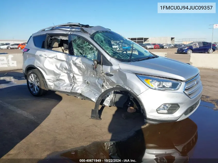 2018 Ford Escape Titanium VIN: 1FMCU0J94JUC09357 Lot: 40671949