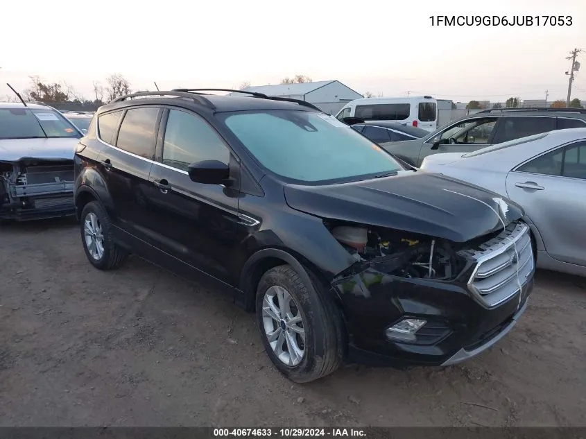 2018 Ford Escape Se VIN: 1FMCU9GD6JUB17053 Lot: 40674633