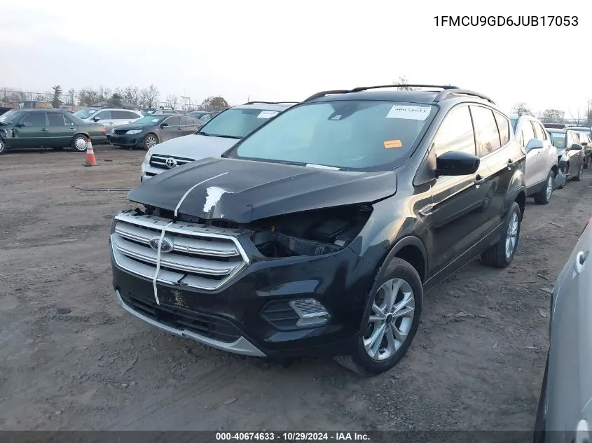 2018 Ford Escape Se VIN: 1FMCU9GD6JUB17053 Lot: 40674633