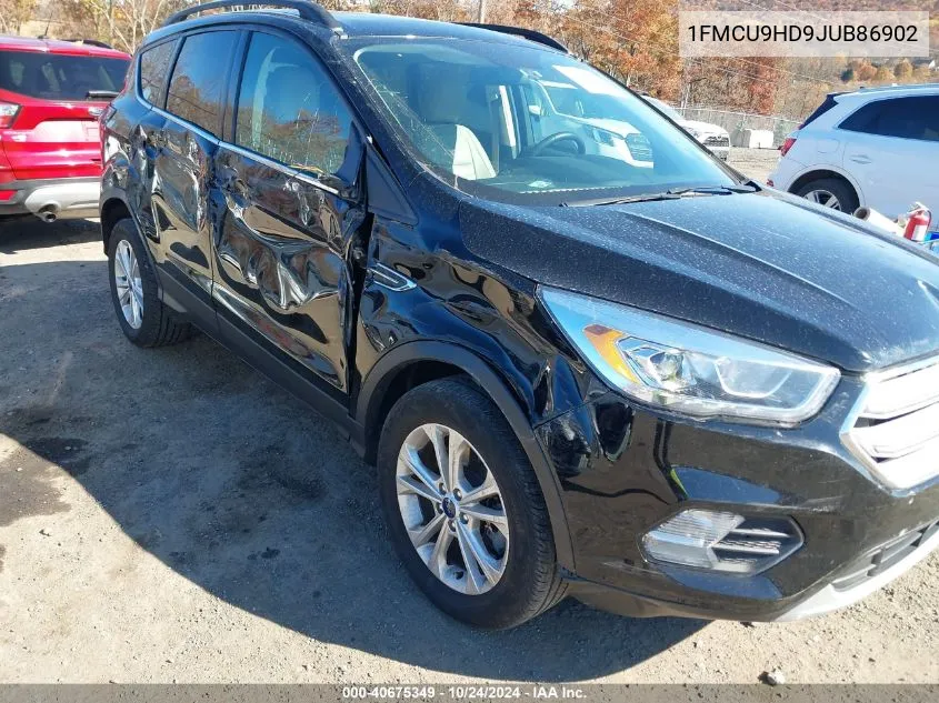 2018 Ford Escape Sel VIN: 1FMCU9HD9JUB86902 Lot: 40675349