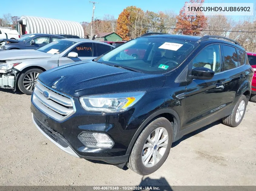 2018 Ford Escape Sel VIN: 1FMCU9HD9JUB86902 Lot: 40675349