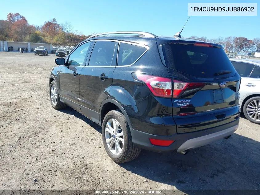 2018 Ford Escape Sel VIN: 1FMCU9HD9JUB86902 Lot: 40675349