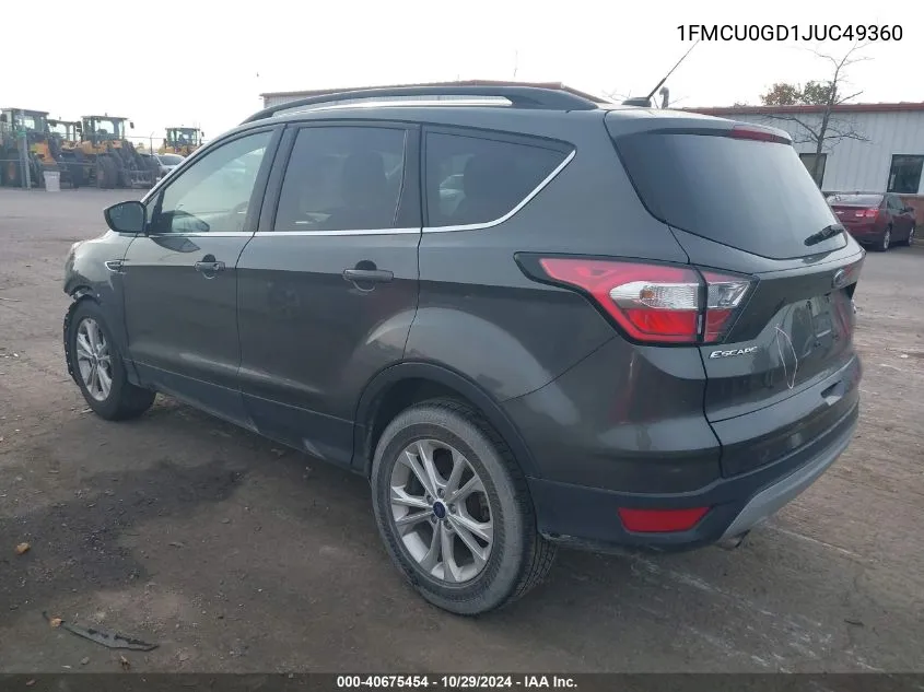 1FMCU0GD1JUC49360 2018 Ford Escape Se