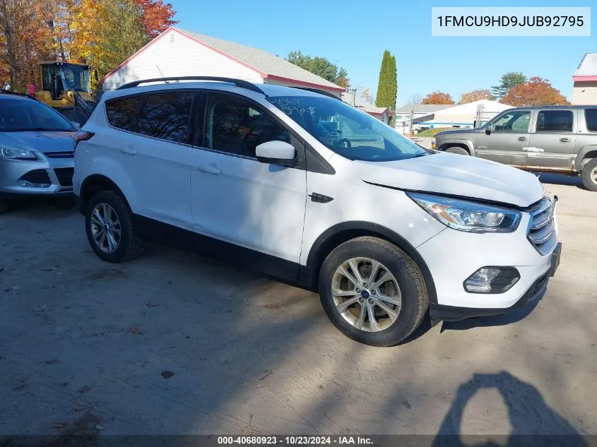 2018 Ford Escape Sel VIN: 1FMCU9HD9JUB92795 Lot: 40680923