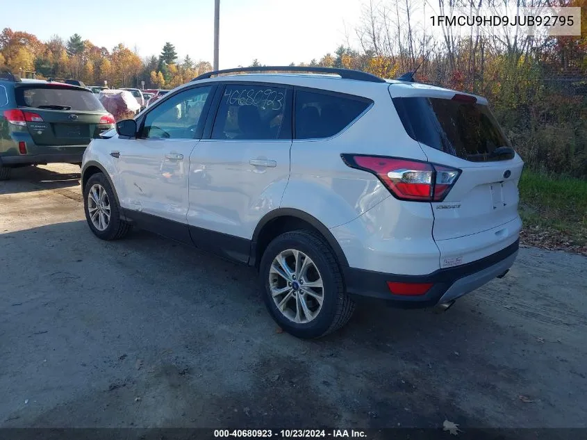 2018 Ford Escape Sel VIN: 1FMCU9HD9JUB92795 Lot: 40680923