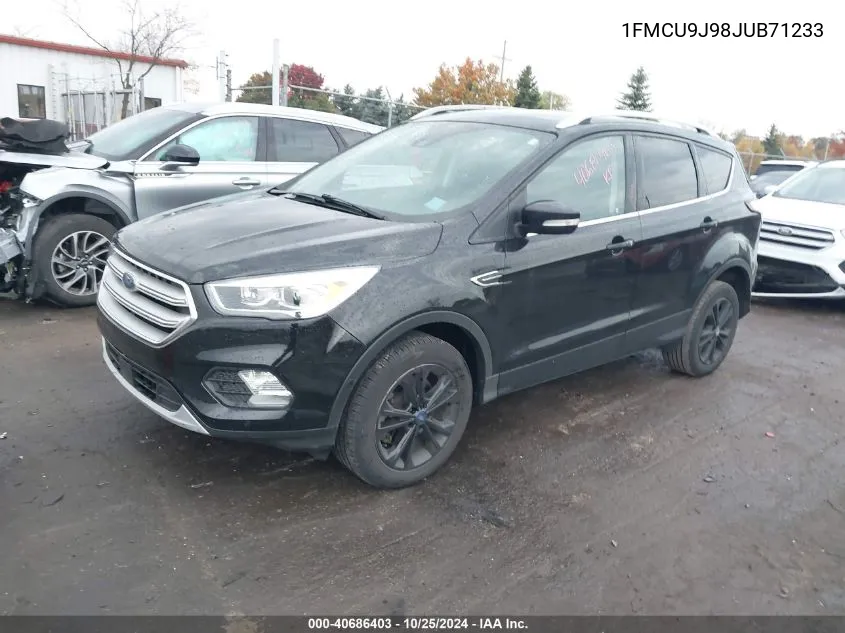 2018 Ford Escape Titanium VIN: 1FMCU9J98JUB71233 Lot: 40686403