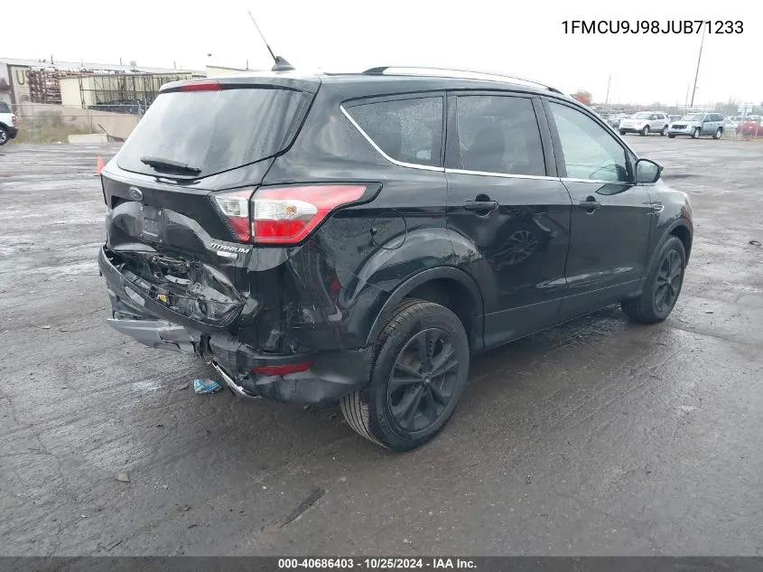 2018 Ford Escape Titanium VIN: 1FMCU9J98JUB71233 Lot: 40686403