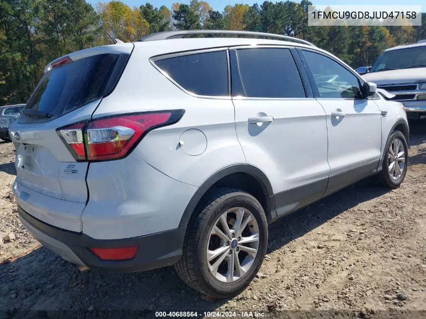 2018 Ford Escape Se VIN: 1FMCU9GD8JUD47158 Lot: 40688564