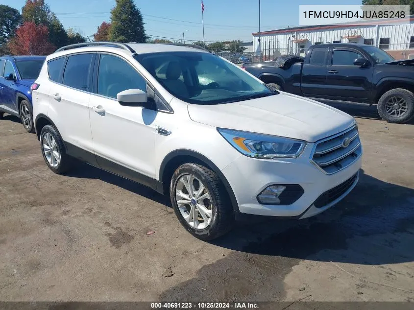 2018 Ford Escape Sel VIN: 1FMCU9HD4JUA85248 Lot: 40691223