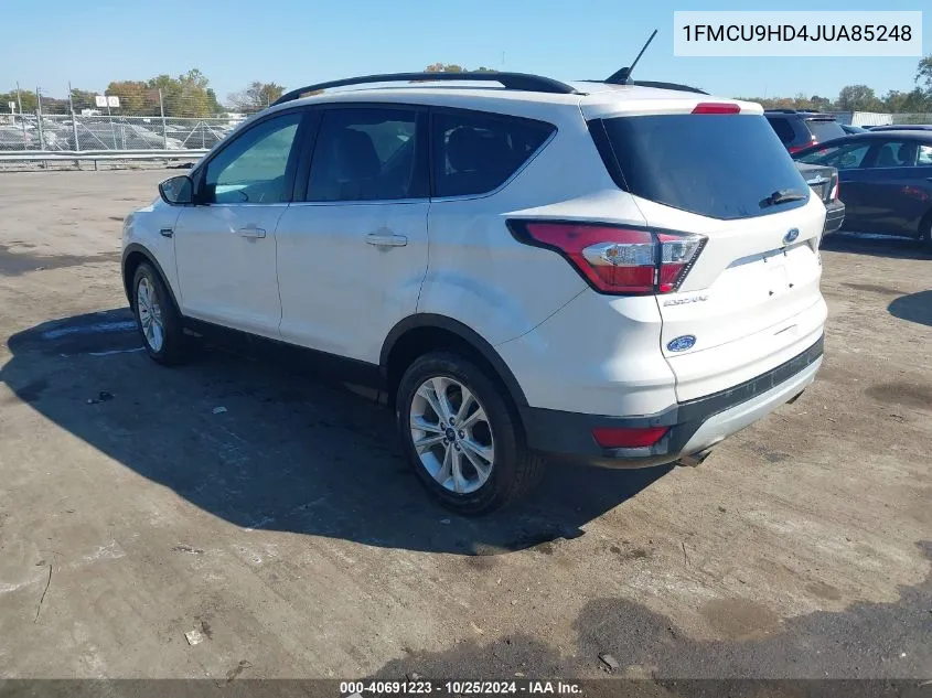 2018 Ford Escape Sel VIN: 1FMCU9HD4JUA85248 Lot: 40691223