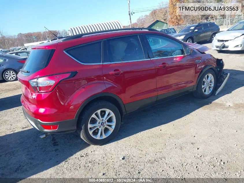 2018 Ford Escape Se VIN: 1FMCU9GD6JUA93563 Lot: 40691812