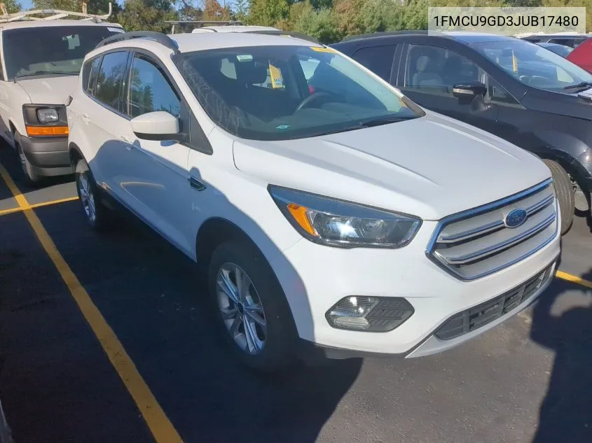 2018 Ford Escape Se VIN: 1FMCU9GD3JUB17480 Lot: 40697166