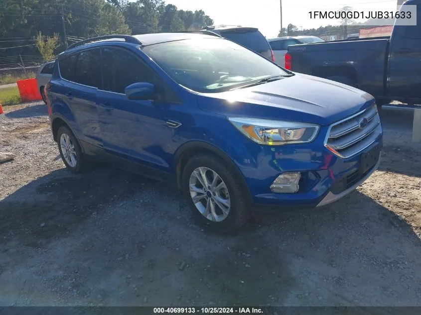 2018 Ford Escape Se VIN: 1FMCU0GD1JUB31633 Lot: 40699133