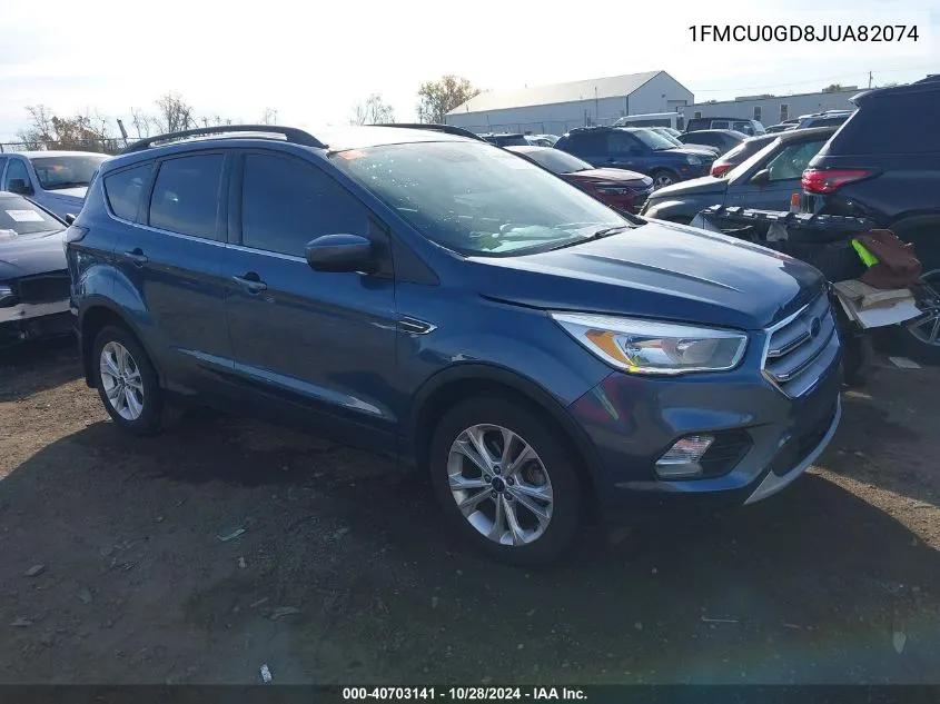 2018 Ford Escape Se VIN: 1FMCU0GD8JUA82074 Lot: 40703141