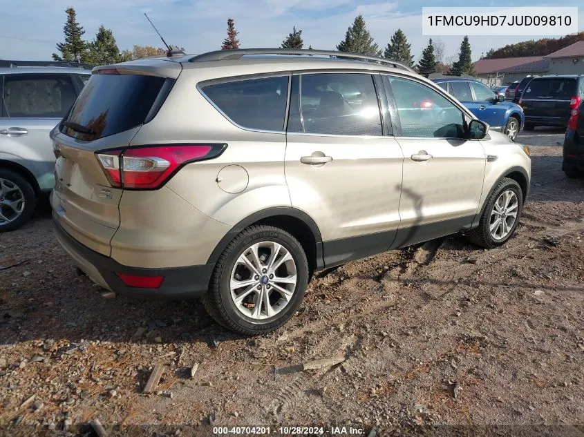 2018 Ford Escape Sel VIN: 1FMCU9HD7JUD09810 Lot: 40704201