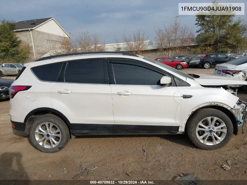 2018 Ford Escape Se VIN: 1FMCU9GD4JUA91908 Lot: 40709832