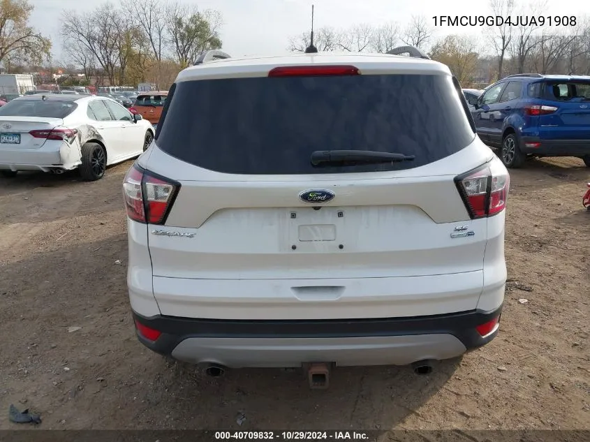 2018 Ford Escape Se VIN: 1FMCU9GD4JUA91908 Lot: 40709832