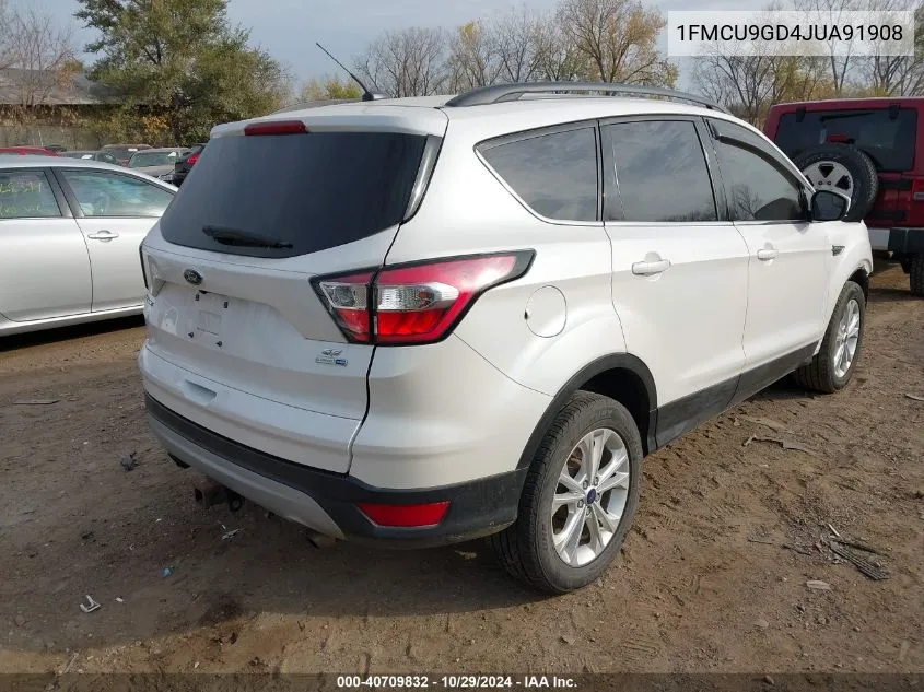 2018 Ford Escape Se VIN: 1FMCU9GD4JUA91908 Lot: 40709832