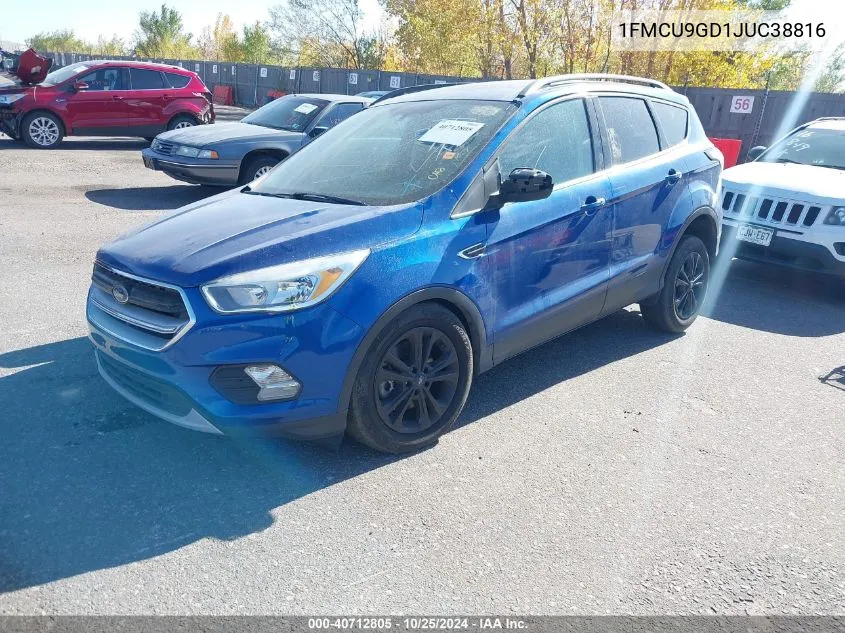 2018 Ford Escape Se VIN: 1FMCU9GD1JUC38816 Lot: 40712805