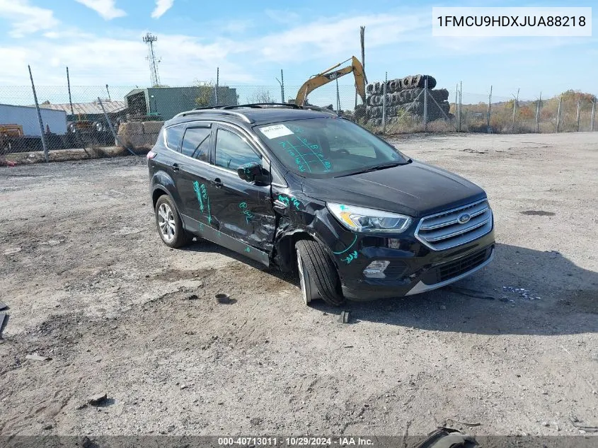 2018 Ford Escape Sel VIN: 1FMCU9HDXJUA88218 Lot: 40713011