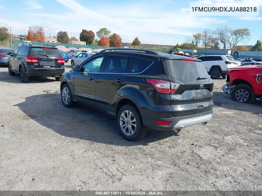 2018 Ford Escape Sel VIN: 1FMCU9HDXJUA88218 Lot: 40713011