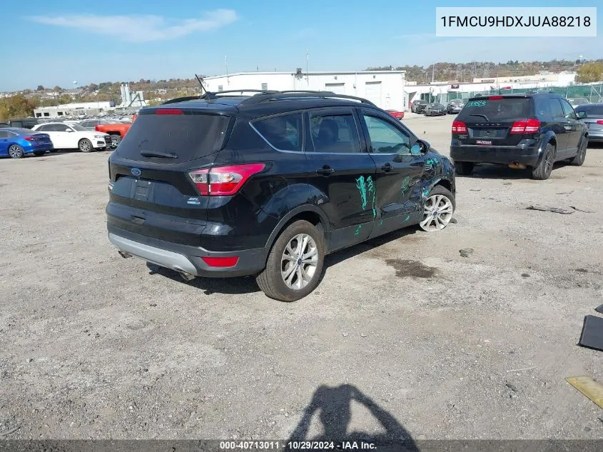 2018 Ford Escape Sel VIN: 1FMCU9HDXJUA88218 Lot: 40713011