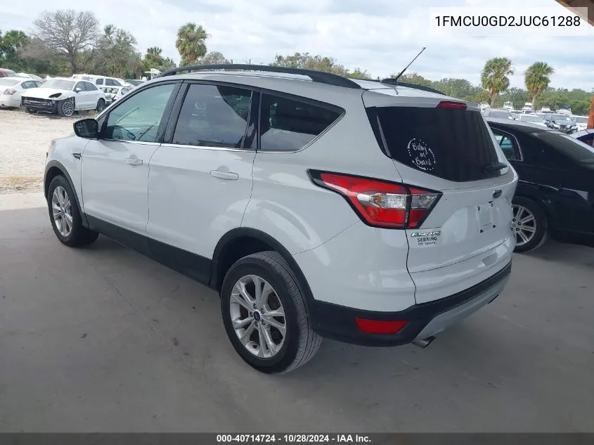 2018 Ford Escape Se VIN: 1FMCU0GD2JUC61288 Lot: 40714724