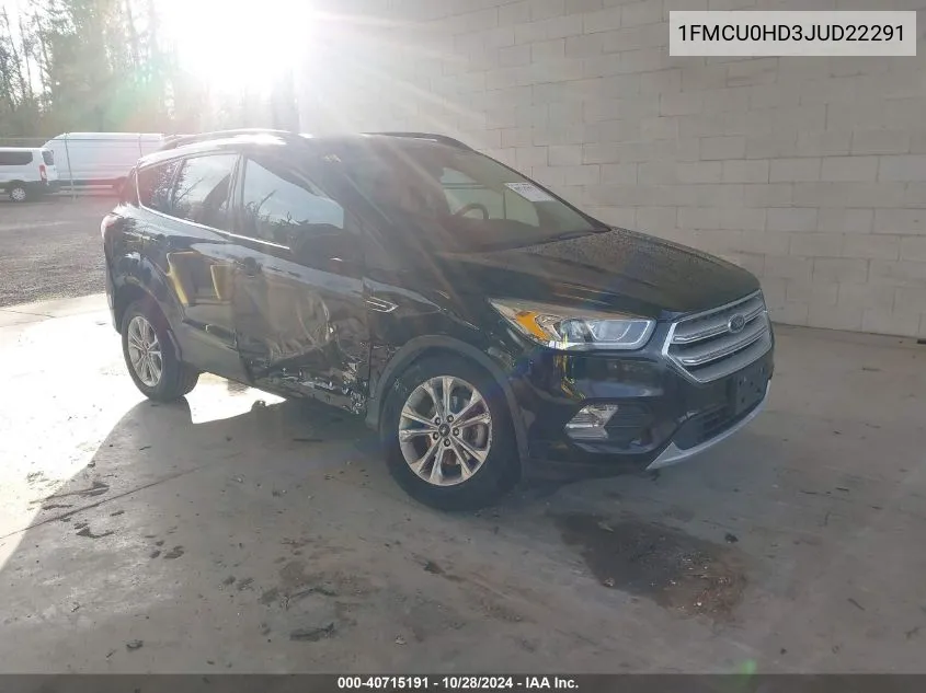 2018 Ford Escape Sel VIN: 1FMCU0HD3JUD22291 Lot: 40715191