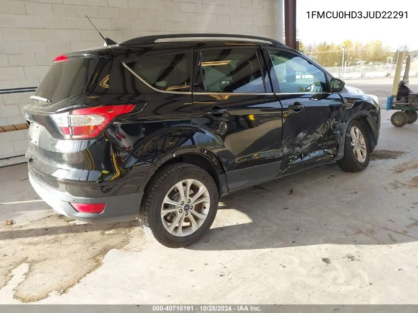 2018 Ford Escape Sel VIN: 1FMCU0HD3JUD22291 Lot: 40715191