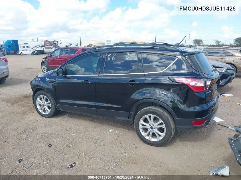 2018 Ford Escape Sel VIN: 1FMCU0HD8JUB11426 Lot: 40715751