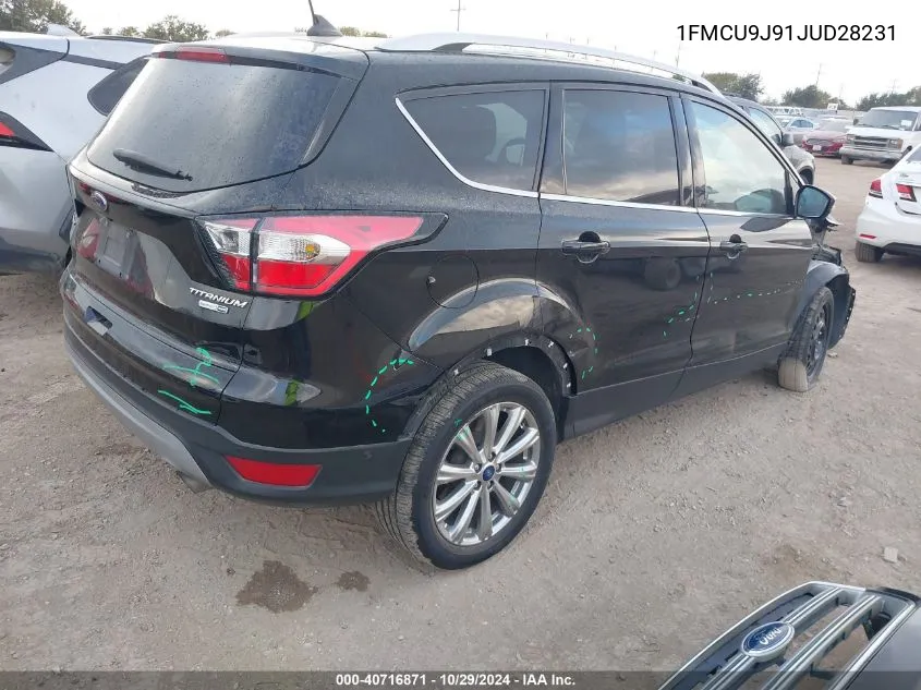 2018 Ford Escape Titanium VIN: 1FMCU9J91JUD28231 Lot: 40716871