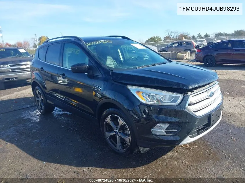 2018 Ford Escape Sel VIN: 1FMCU9HD4JUB98293 Lot: 40724820